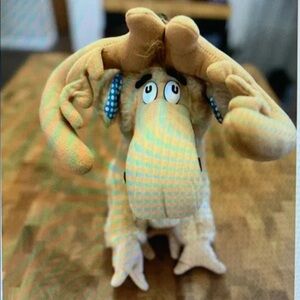 Adorable Tan Stuffed Moose Toy